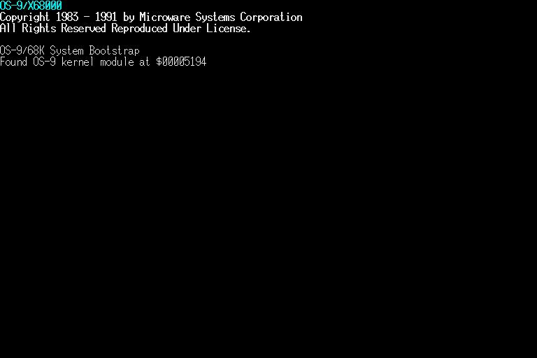 XM6 booting os9