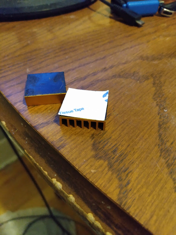 heatsinks they bundle uses double sided 3M tape instead of thermal