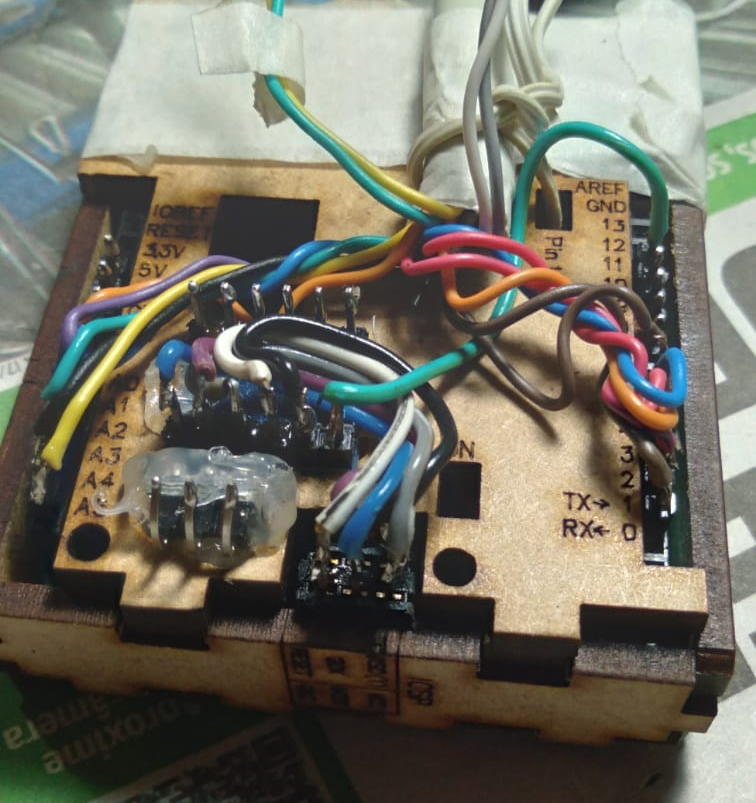 Almost assembled. Bottom left is the 3.3v voltage regulator.